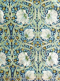 Morris Pimpernel fabric (green/navy blue)