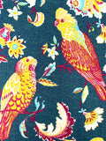 Paradise Parrots fabric