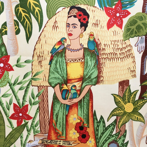 Frida's Garden fabric (light tea)