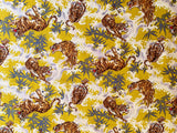 Tigers and Waves fabric (yellow)