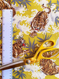 Tigers and Waves fabric (yellow)