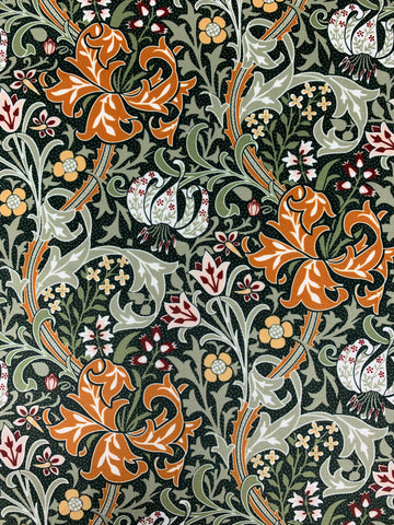 Golden Lily Velour Fabric