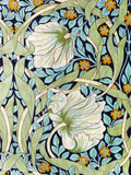 Morris Pimpernel fabric (green/navy blue)