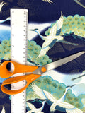 Cranes in Flight fabric (blue)