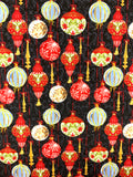 Christmas Baubles fabric