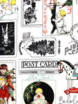 All About Christmas Postcards fabric (white or green)