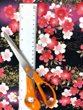 Cherry Blossom Prunus fabric (black)