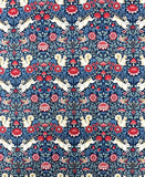 Rabbits and Squirrels fabric (blue)
