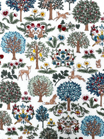 Art Nouveau Forest fabric (cream)