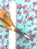 Cherry blossom fabric (blue)