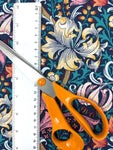 Morris Golden Lily fabric (Navy blue)