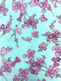 Cherry blossom fabric (blue)