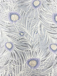Peacock Party Liberty fabric (extra wide, grey)