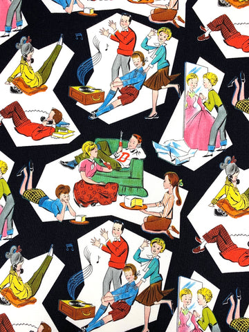 Bye Bye Birdie Family fabric