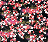 Cherry Blossom Prunus fabric (black)