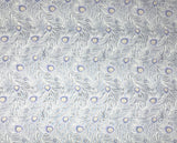 Peacock Party Liberty fabric (extra wide, grey)