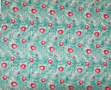 Peacock Party Liberty fabric (extra wide, teal)