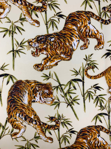 Tigers and Bamboo fabric