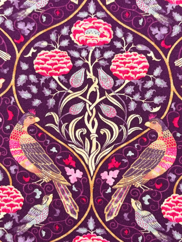 Morris Seasons by May fabric (purple)