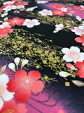 Cherry Blossom Prunus fabric (black)