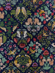 Art Nouveau Woodland fabric (blue)