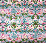 William Morris Strawberry Thief fabric (Pink 140cm lawn)