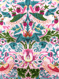 William Morris Strawberry Thief fabric (Pink 140cm lawn)