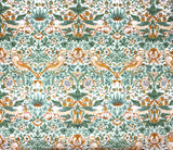 William Morris Strawberry Thief fabric (Green/Amber)