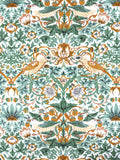 William Morris Strawberry Thief fabric (Green/Amber)