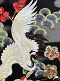 Cranes fabric panel (black)