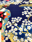 Geisha fabric (navy blue)