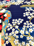 Geisha fabric (navy blue)