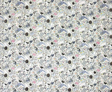 Crazy Cats fabric (white or beige)