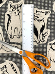 Character Cats fabric (white or dark grey)