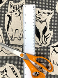 Character Cats fabric (white or dark grey)