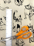 Character Cats fabric (white or dark grey)