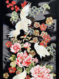 Cranes fabric panel (black)