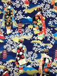 Geisha fabric (navy blue)
