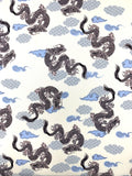 Dragons fabric (cream)
