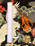 Cranes fabric panel (black)