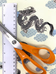 Dragons fabric (cream)