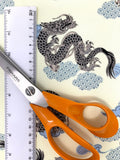 Dragons fabric (cream)