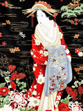 Geisha fabric panel (black)