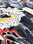 Dragon and Pearl fabric (black)