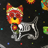 Sugar Skull Dog fabric