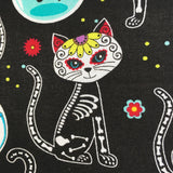 Sugar Skull Cat fabric