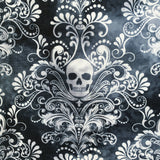 Skull Damask fabric