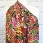Peacock fabric (purple)