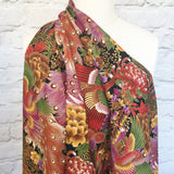 Peacock fabric (purple)