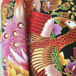 Peacock fabric (purple)